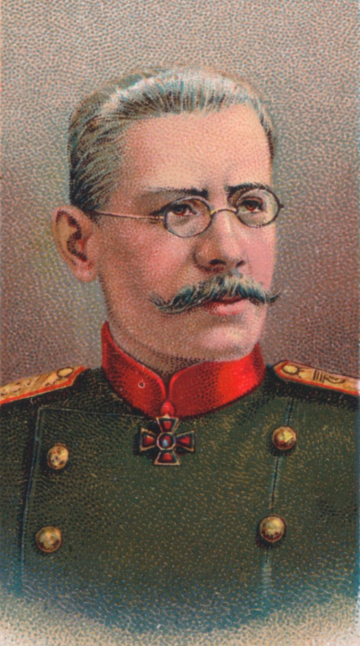 Nikolai Vladimirovich Ruzsky 1854-1918, russisk general fra Første Verdenskrig, 1917 af Unbekannt
