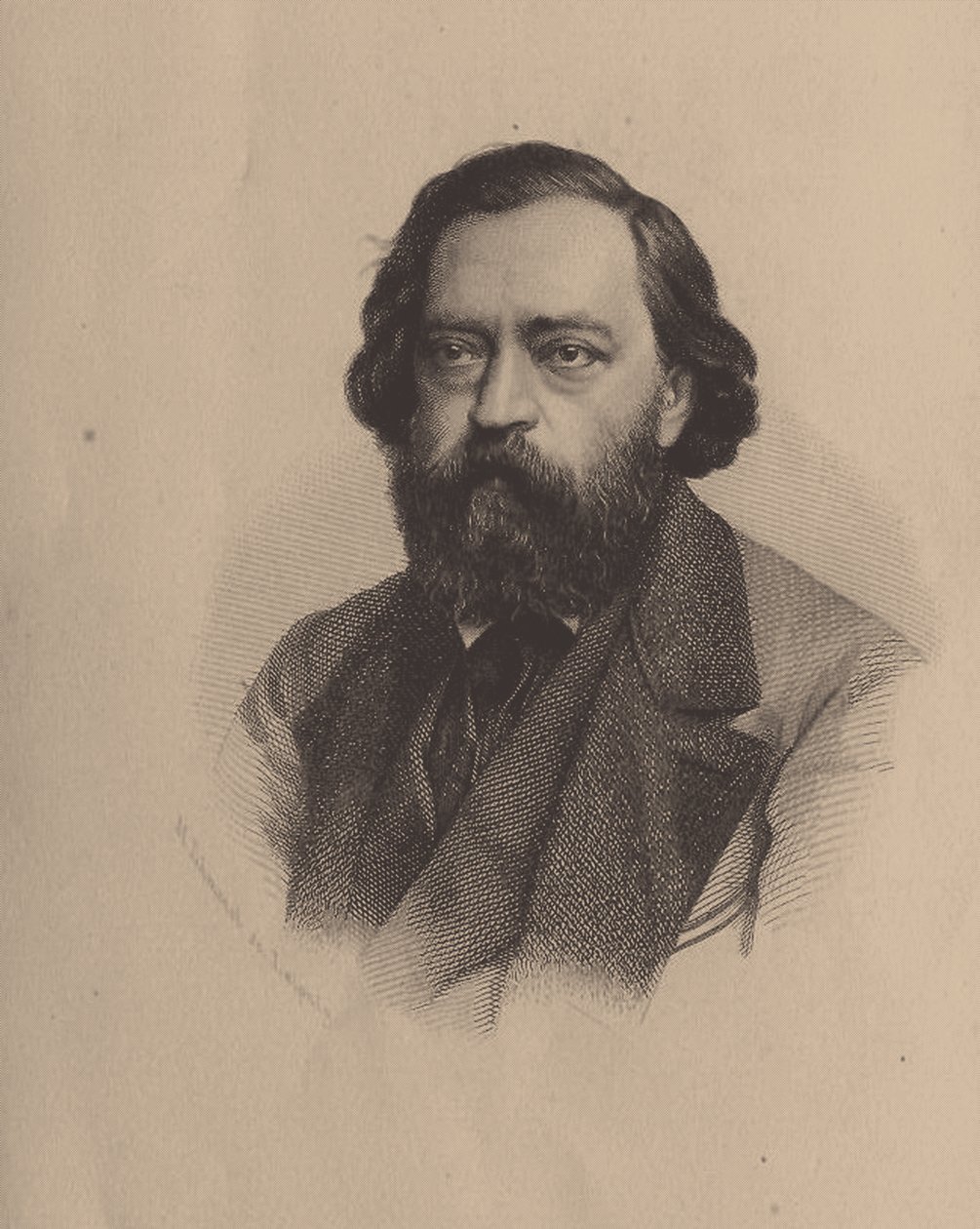 Nikolay Platonovich Ogarev 1813-1877 af Unbekannt