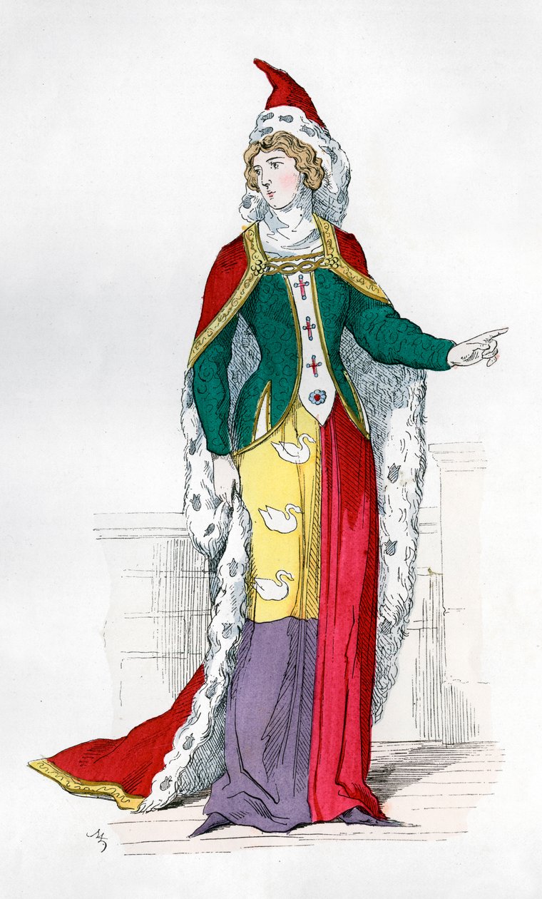 Adelskvinde fra Charles V af Frankrigs tid, 1364 1882-1884 af Unbekannt