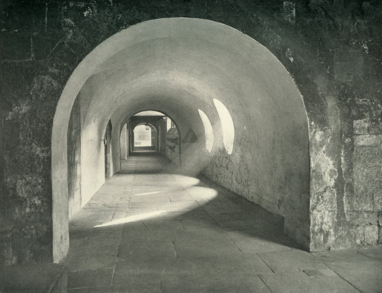 Norman Arch in the Cloisters, Westminster Abbey, 1908 af Unbekannt