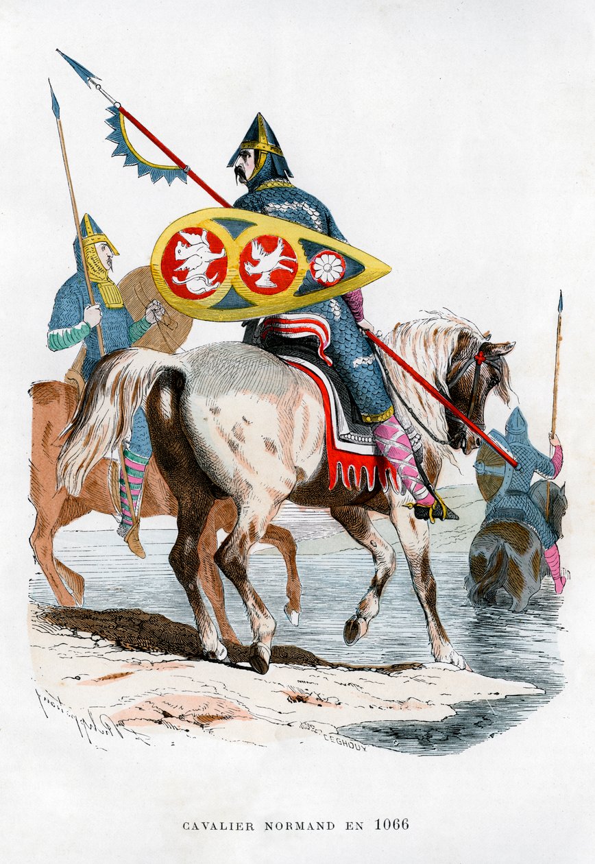 Normannisk kavaleri, 1066 1882-1884 af Unbekannt
