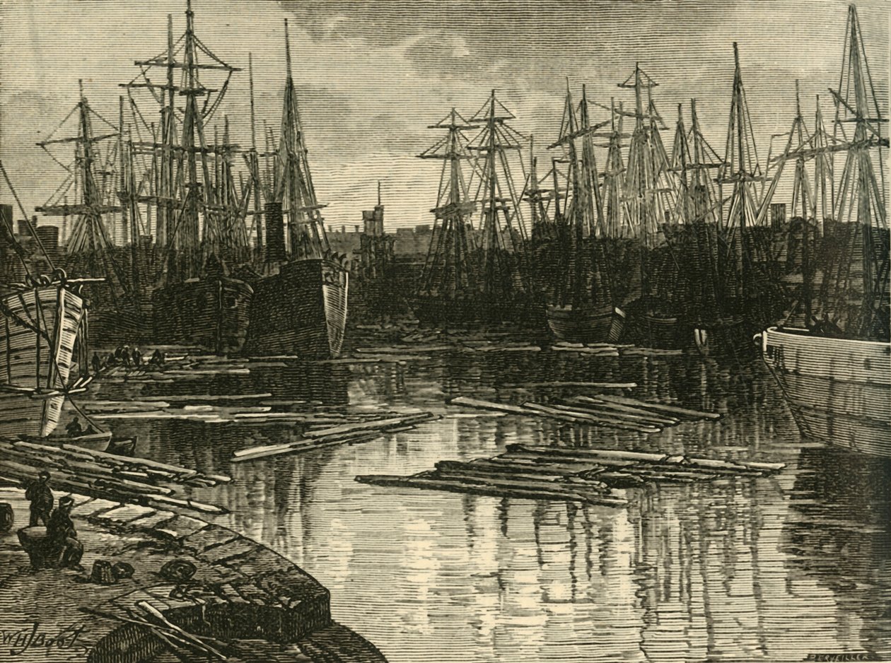 North Dock, Swansea, 1898. af Unbekannt