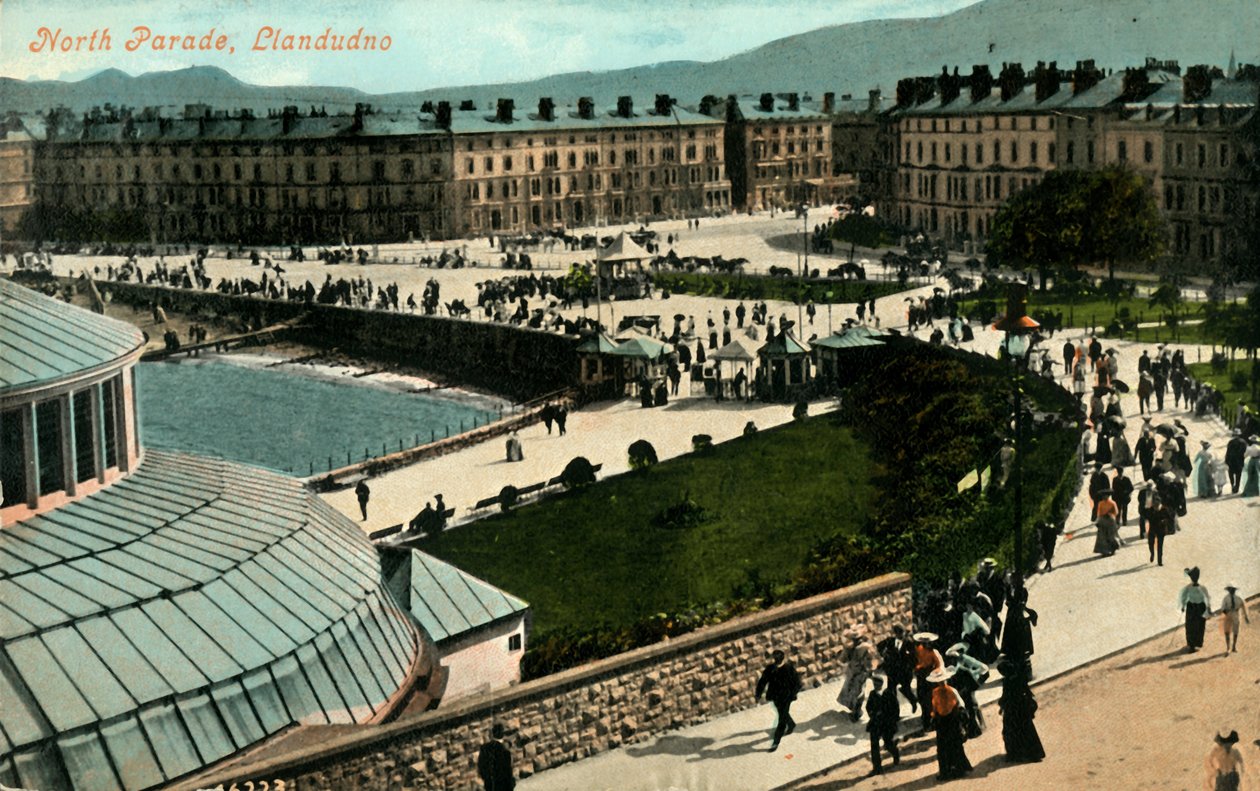 North Parade, Llandudno, slutningen af det 19.-begyndelsen af det 20. århundrede. af Unbekannt