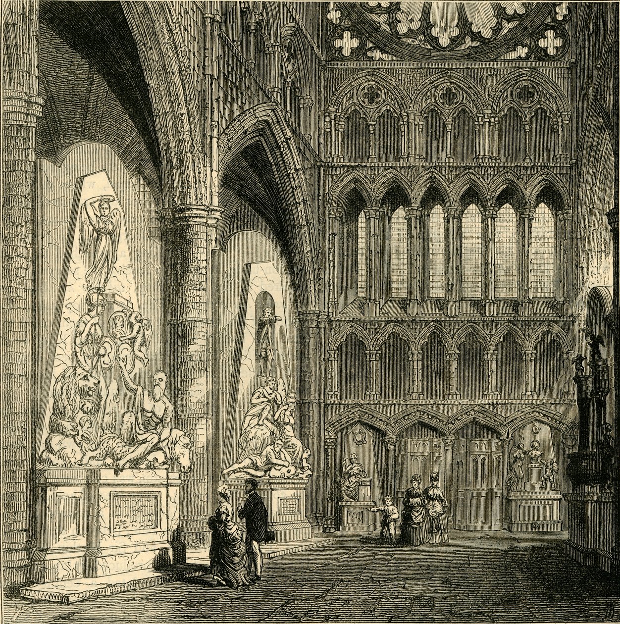 North Transept af Westminster Abbey, 1830, 1881. af Unbekannt