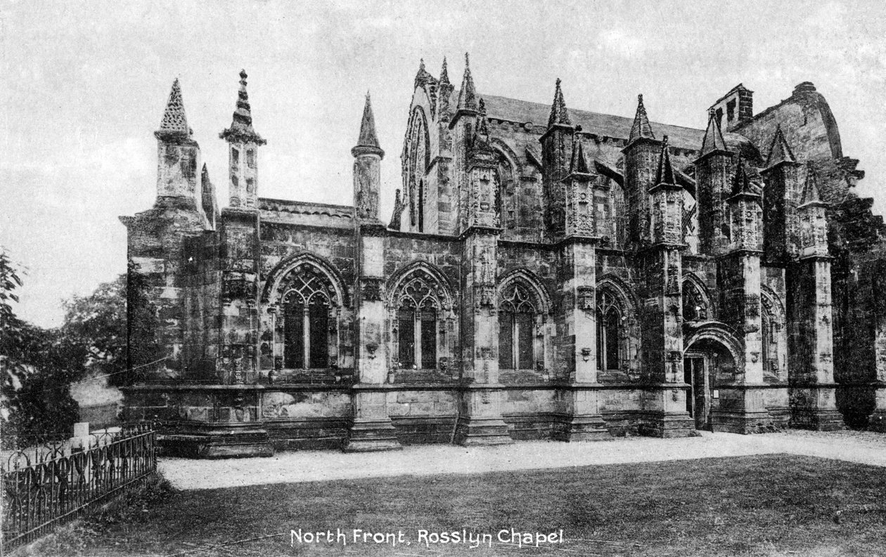 Nordfronten, Rosslyn Chapel, Midlothian, Skotland, 20. århundrede af Unbekannt