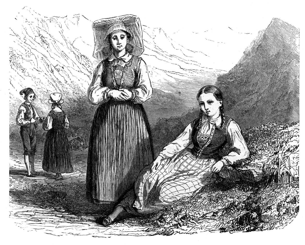 Nordmænd fra Lovardalsskard, c1890 af Unbekannt