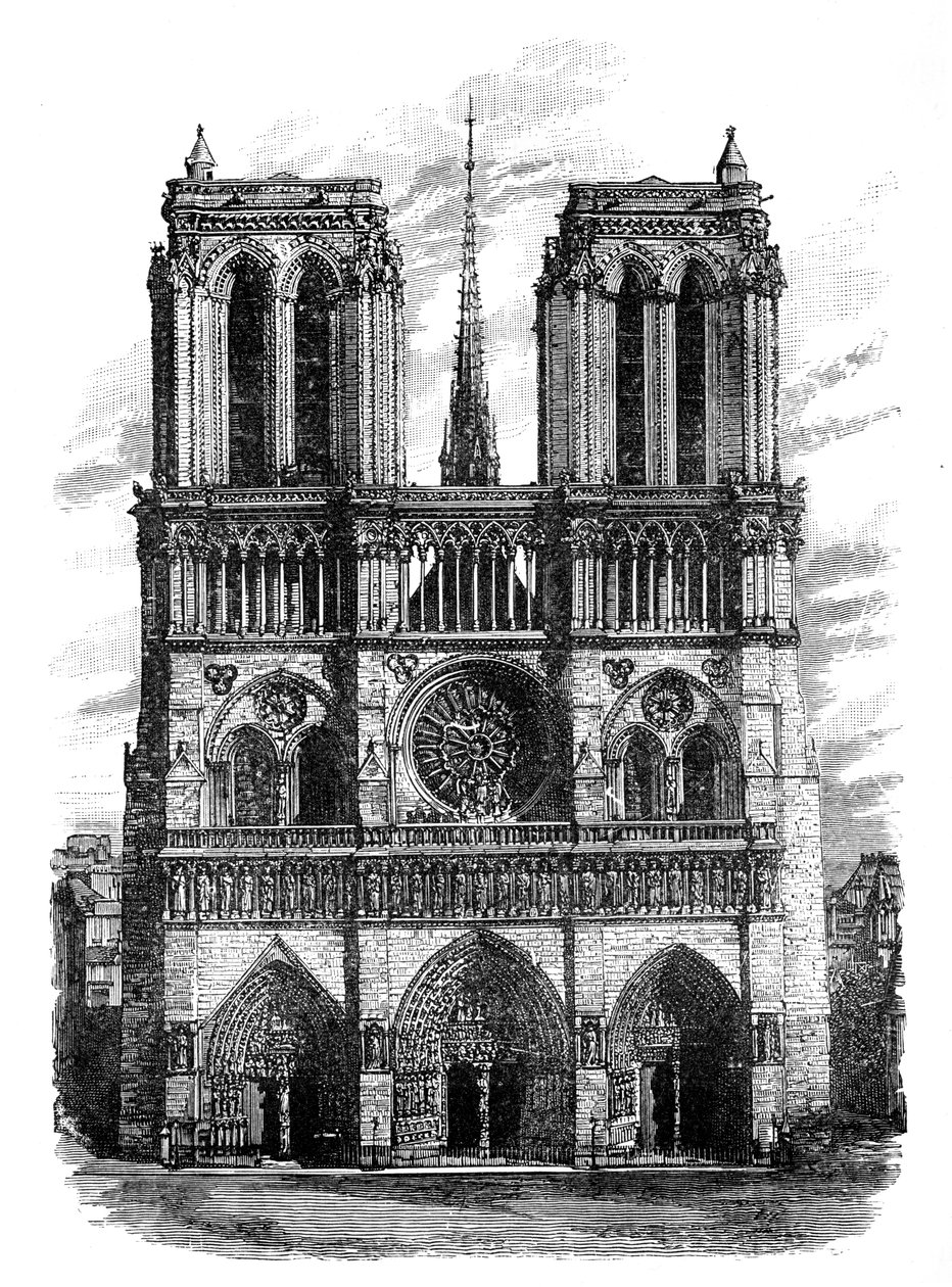 Notre Dame, Paris, c1888 af Unbekannt