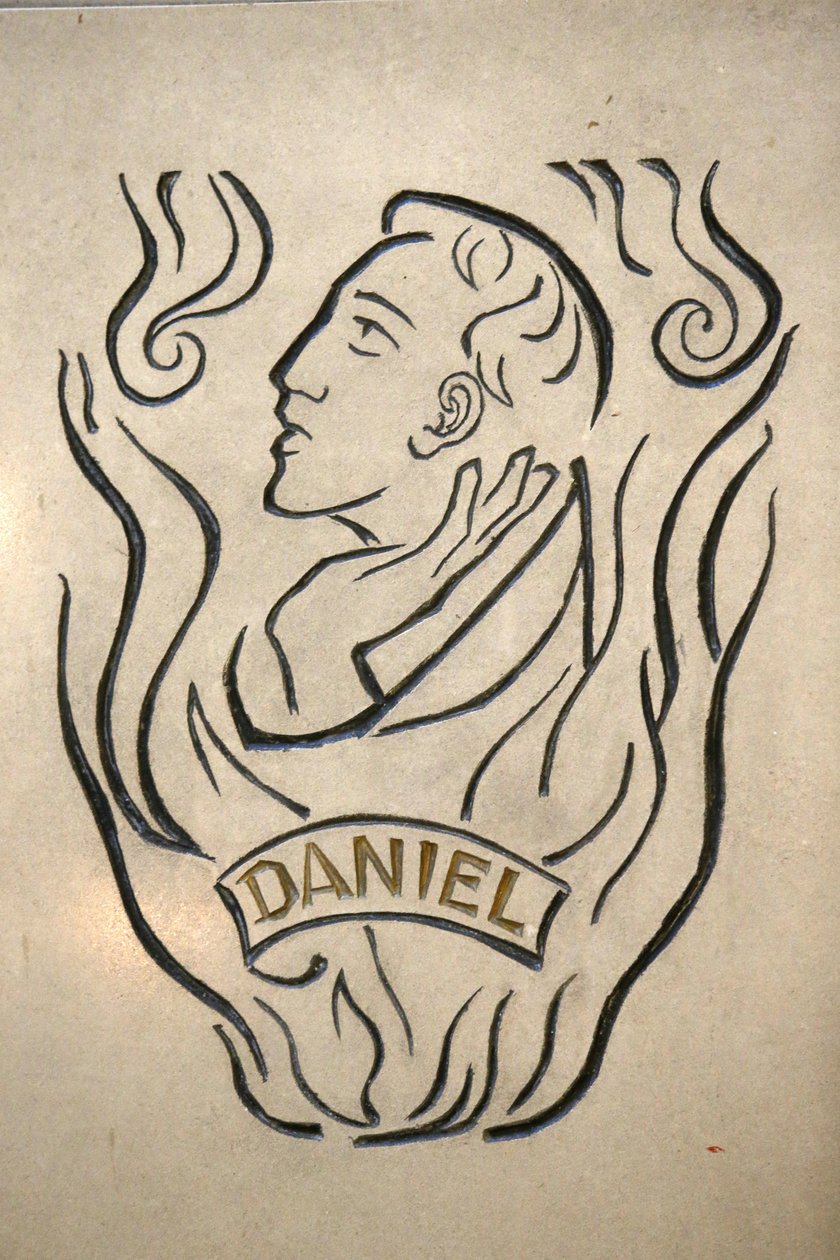 Notre Dame de France katolske kirke, London. Profeten Daniel, London, Storbritannien af Unbekannt