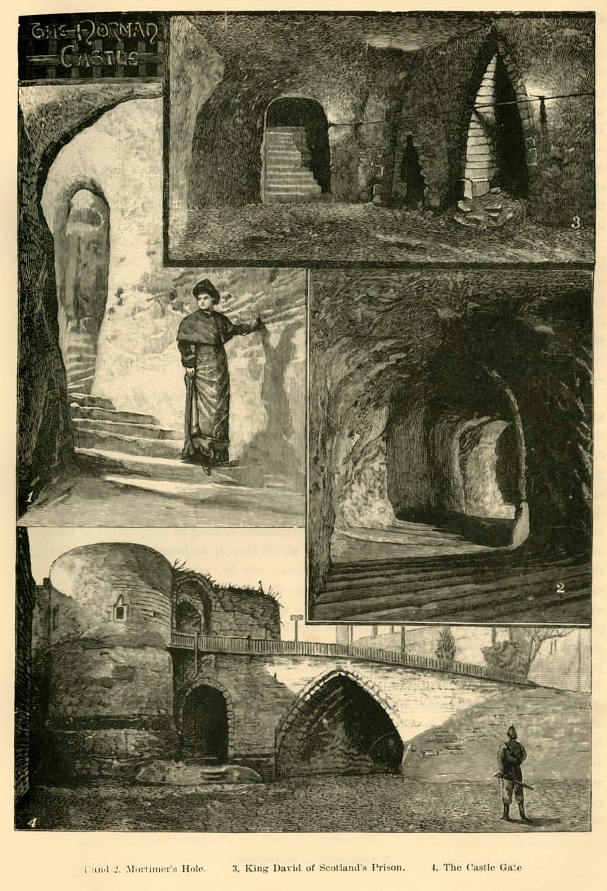 Nottingham Castle, 1898. af Unbekannt