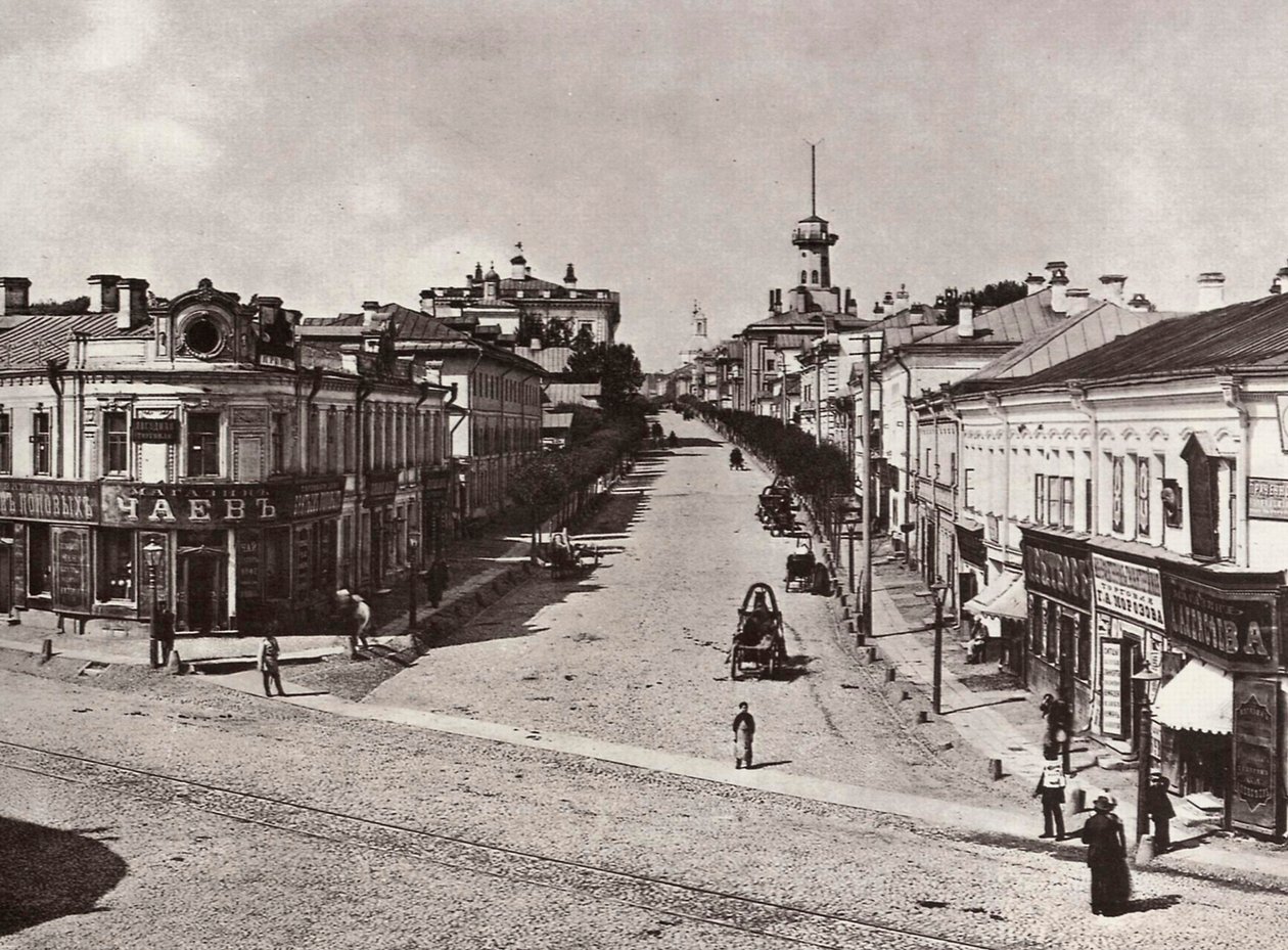 Novaya Basmannaya Street, Moskva, Rusland, 1880