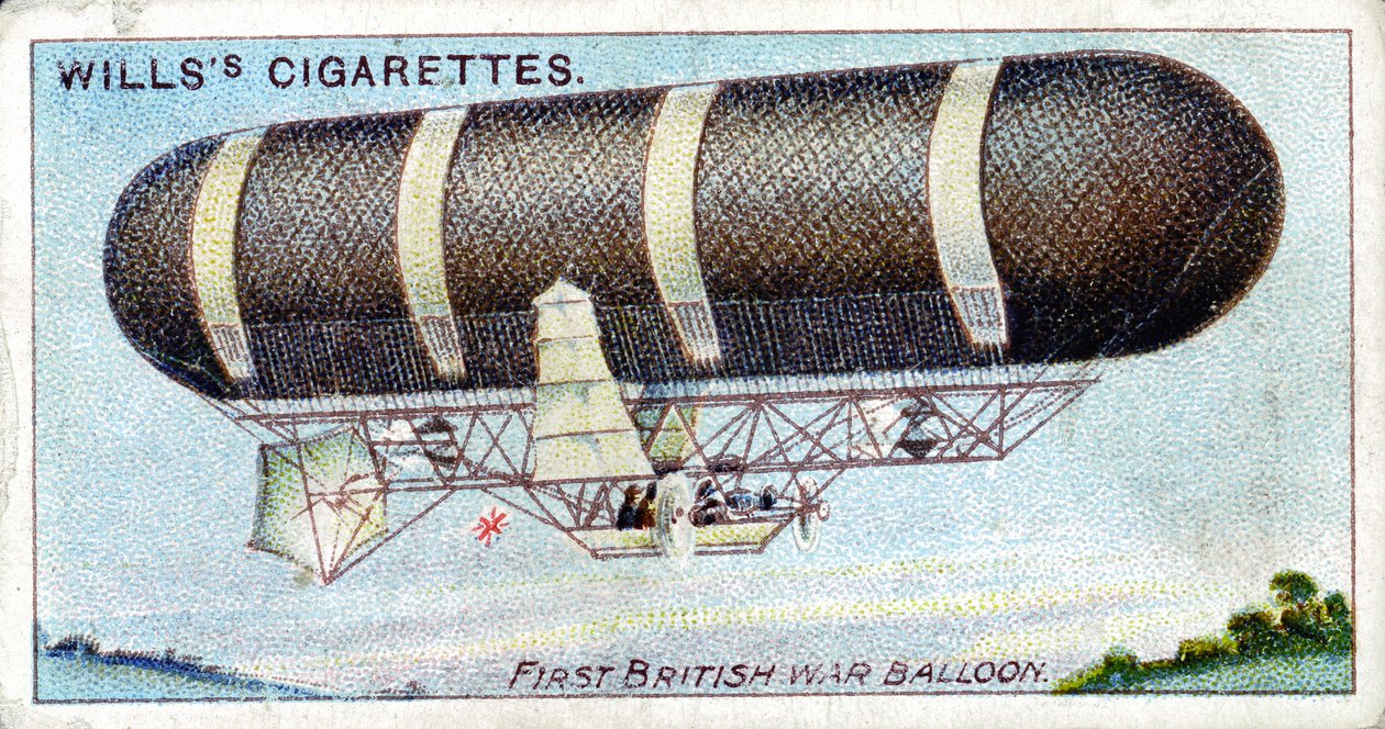 Nulli Secundus, første britiske militærstyrbare ballon, 1905-1907 c1910 af Unbekannt