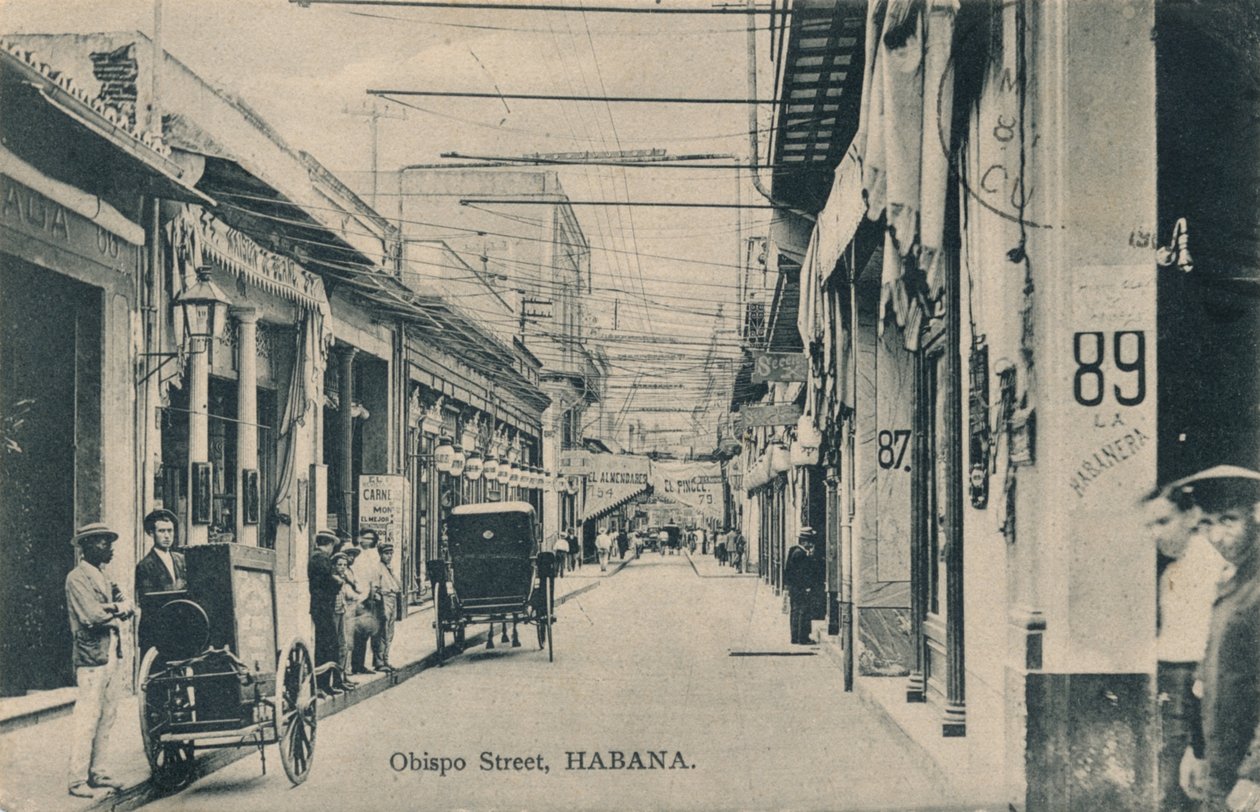 Bishop Street, Havana, c1910 af Unbekannt