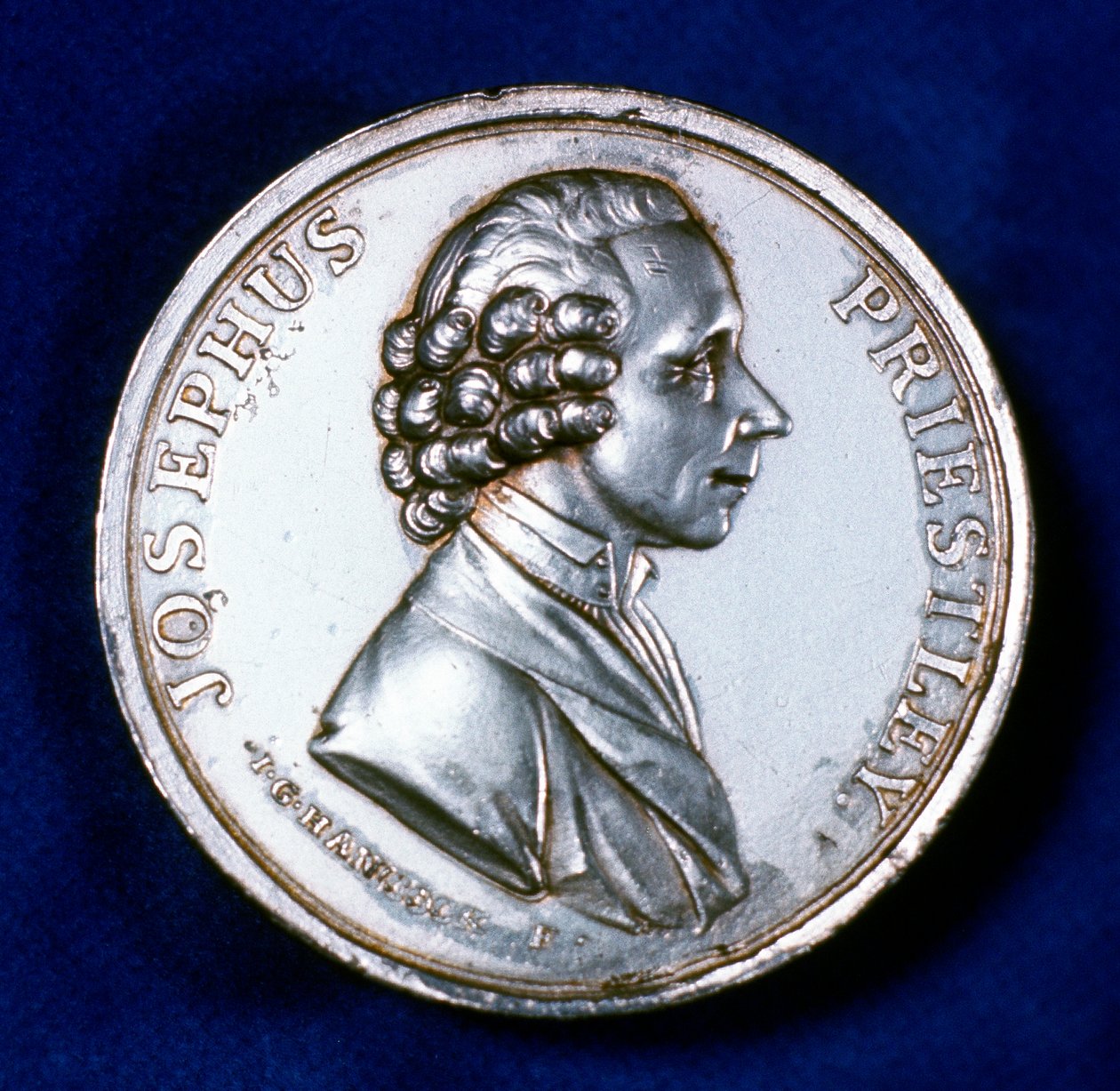 Forside af erindringsmedalje for Joseph Priestley 1733-1804, 1803 af Unbekannt