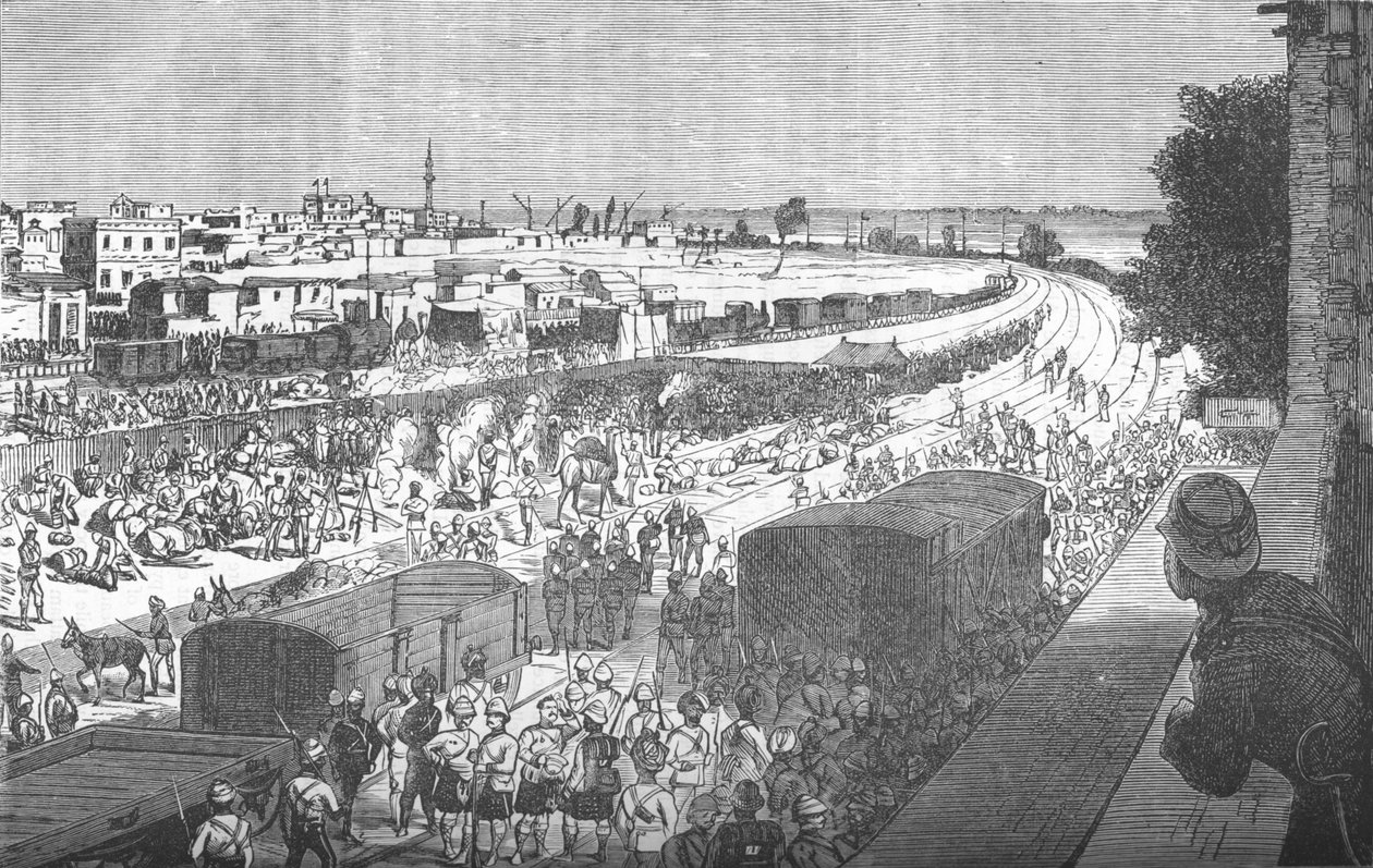 Besættelse af Zagazig efter slaget ved Tel-El-Kebir, c1882 af Unbekannt
