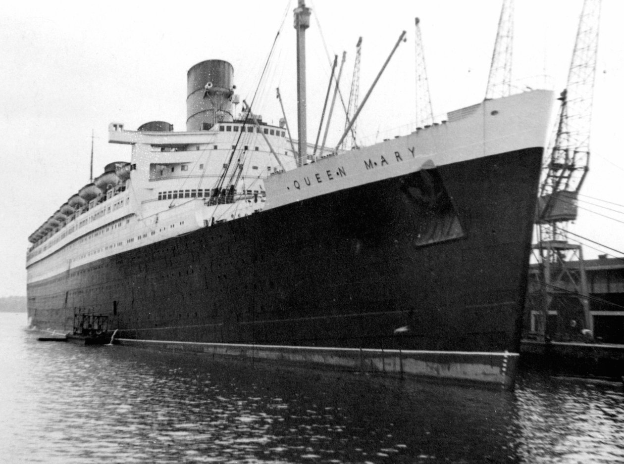 Oceanliner RMS Queen Mary, 20. århundrede af Unbekannt