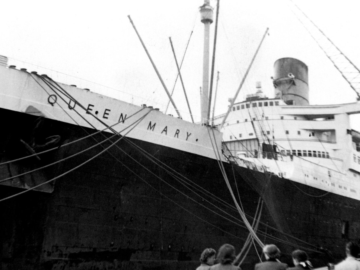 Oceanliner RMS Queen Mary, 20. århundrede af Unbekannt