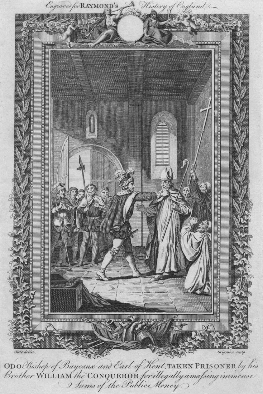 Odo biskop af Bayeaux, jarl af Kent, taget til fange af sin bror Vilhelm Erobreren, c1787 af Unbekannt