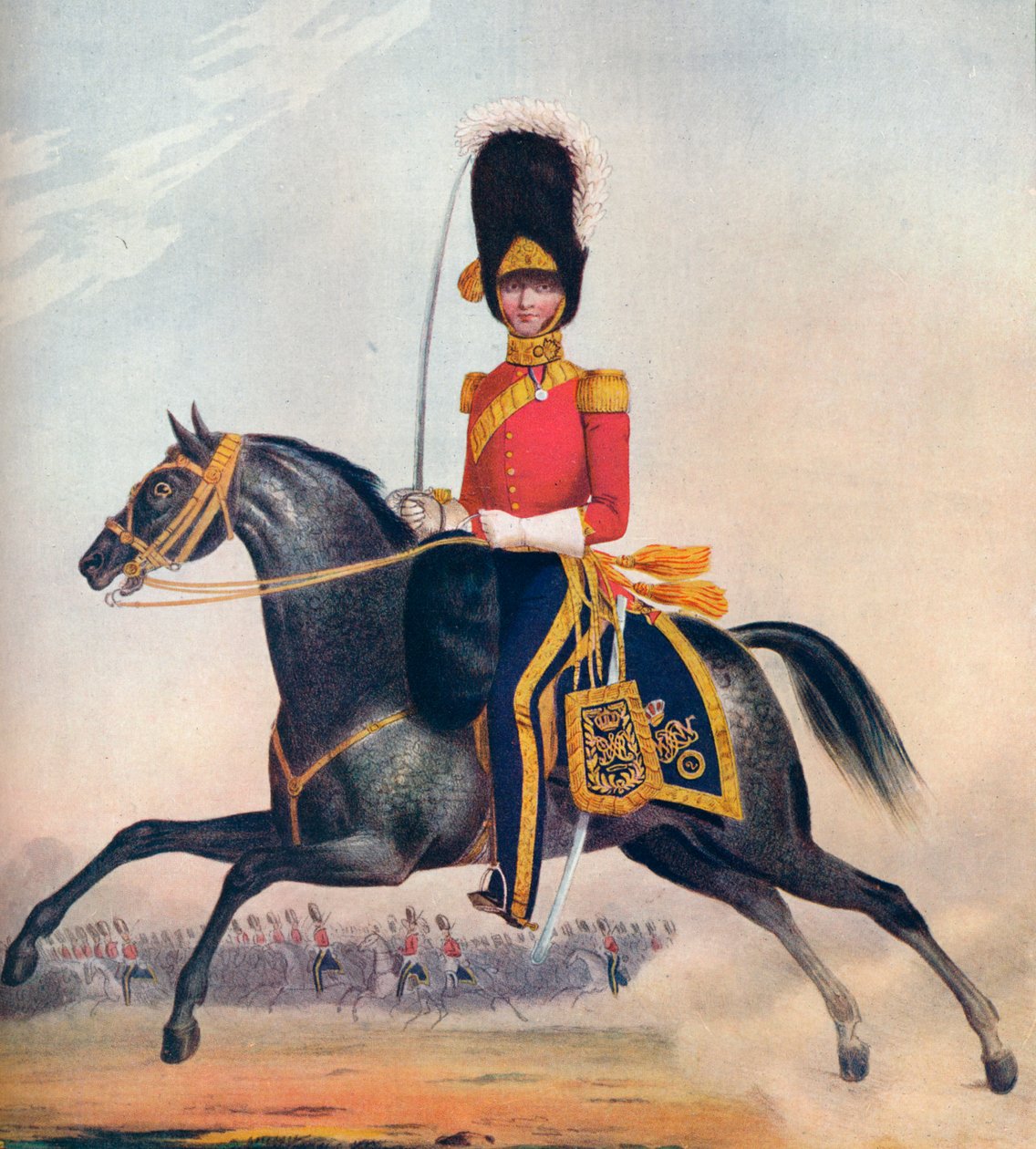 Officer af 2. R. N. Brit. Drager, c1833. 1914 af Unbekannt