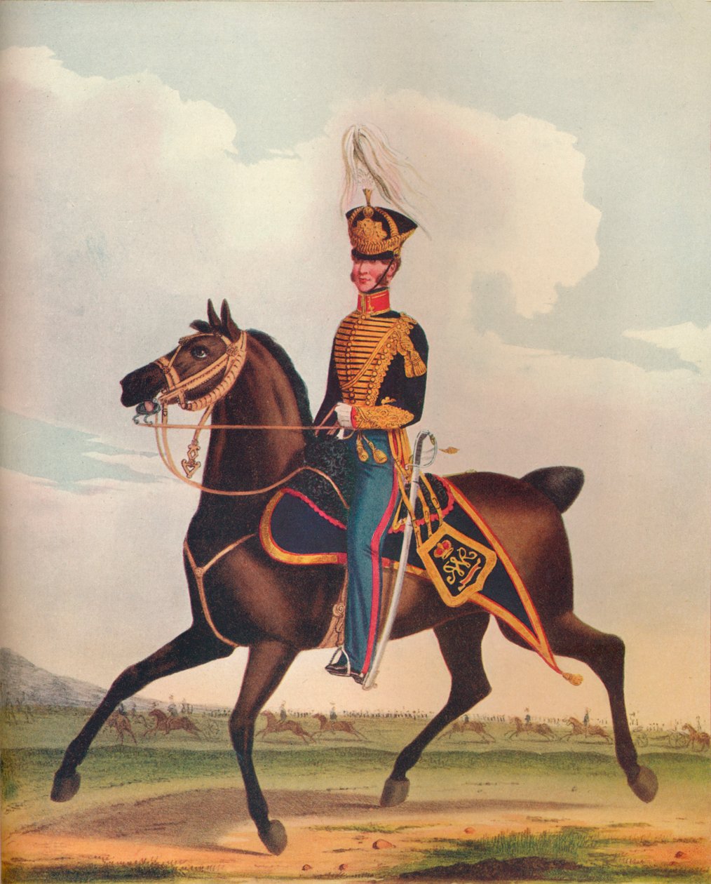 Officer for den kongelige artillerihestebrigade, c1833. 1914 af Unbekannt