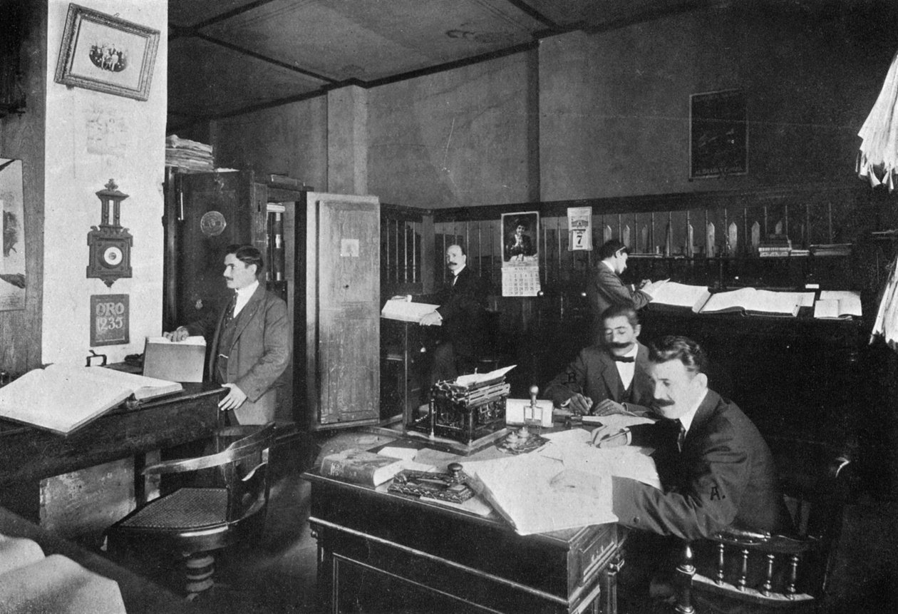 Perez og Sanjurios kontorer, importører og eksportører, Asuncion, Paraguay, 1911 af Unbekannt