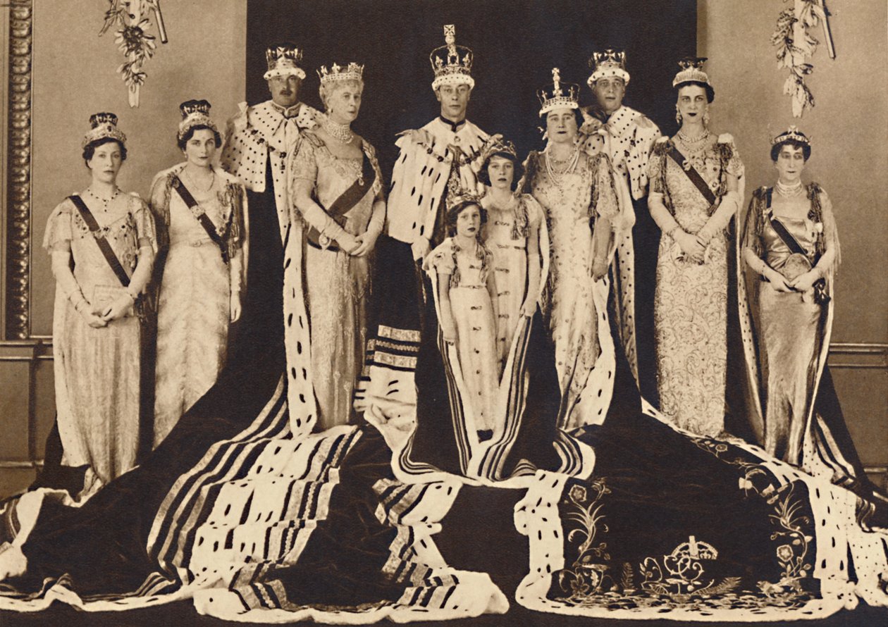 Officiel kroningsgruppe, 1937 af Unbekannt