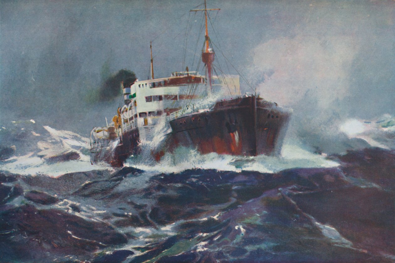 Oil on Troubled Waters, 1936 af Unbekannt