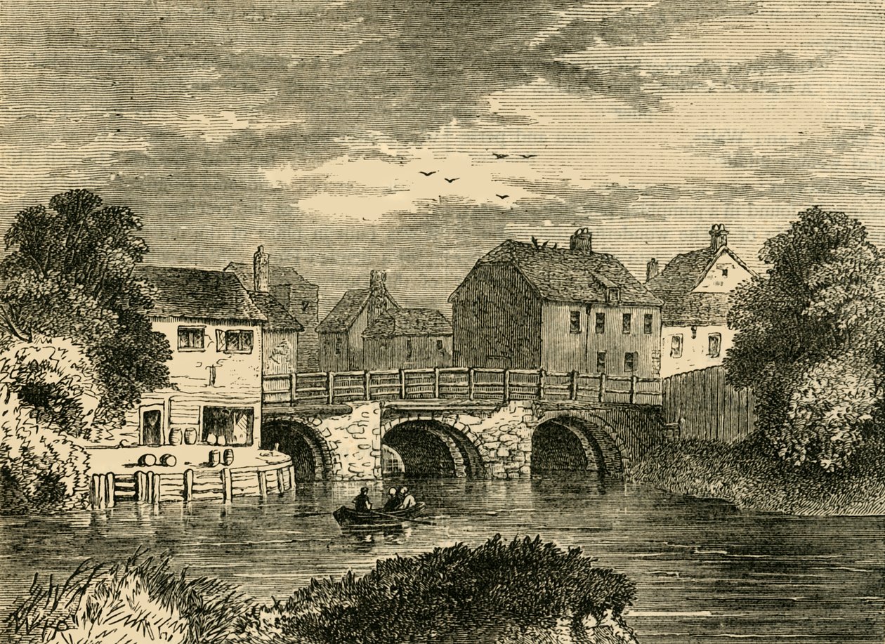 Old Bow Bridge, c1876. af Unbekannt