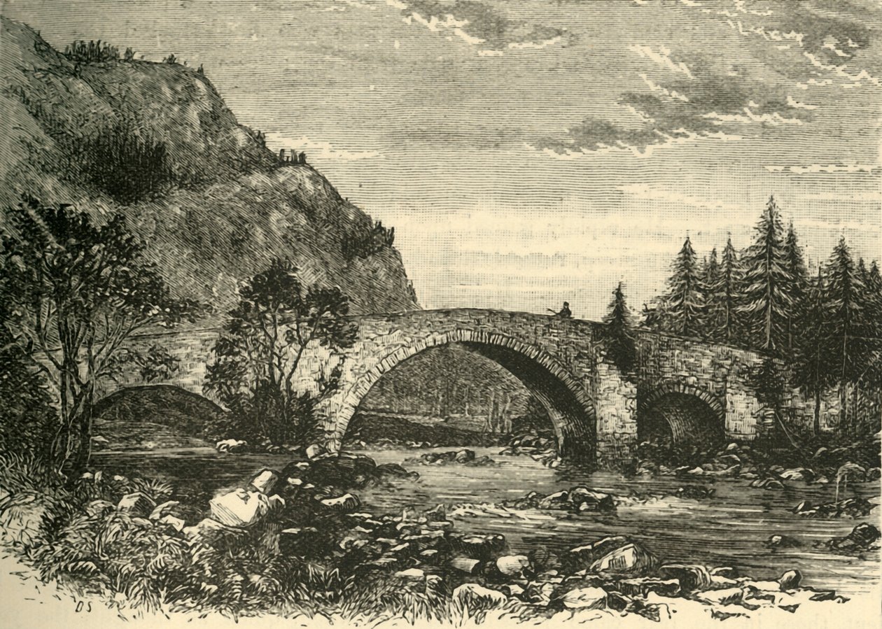 Den gamle bro ved Invercauld, 1898. af Unbekannt