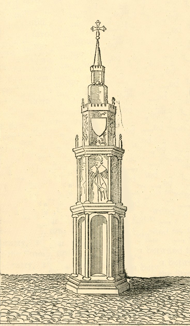 Gamle Charing Cross, 1881. af Unbekannt