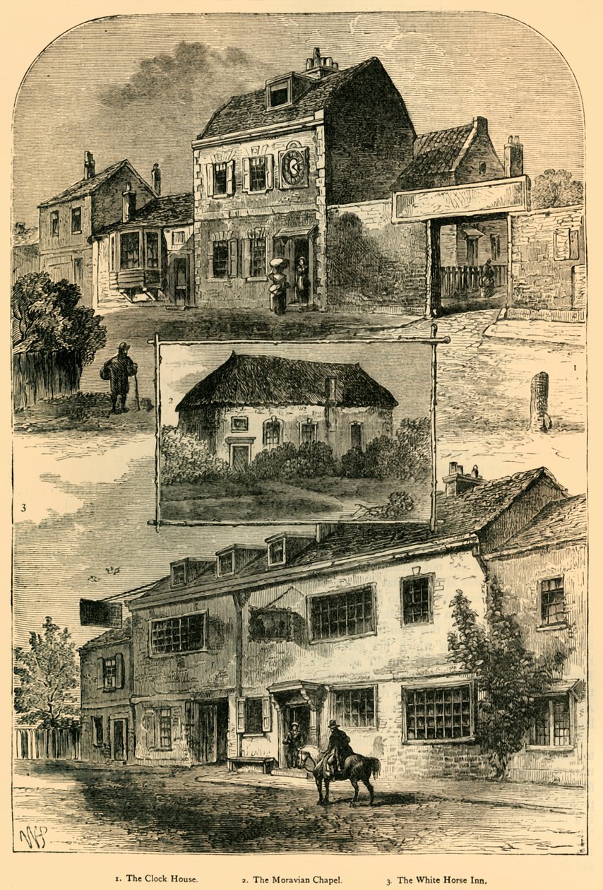 Gamle Chelsea i 1750, c1876. af Unbekannt
