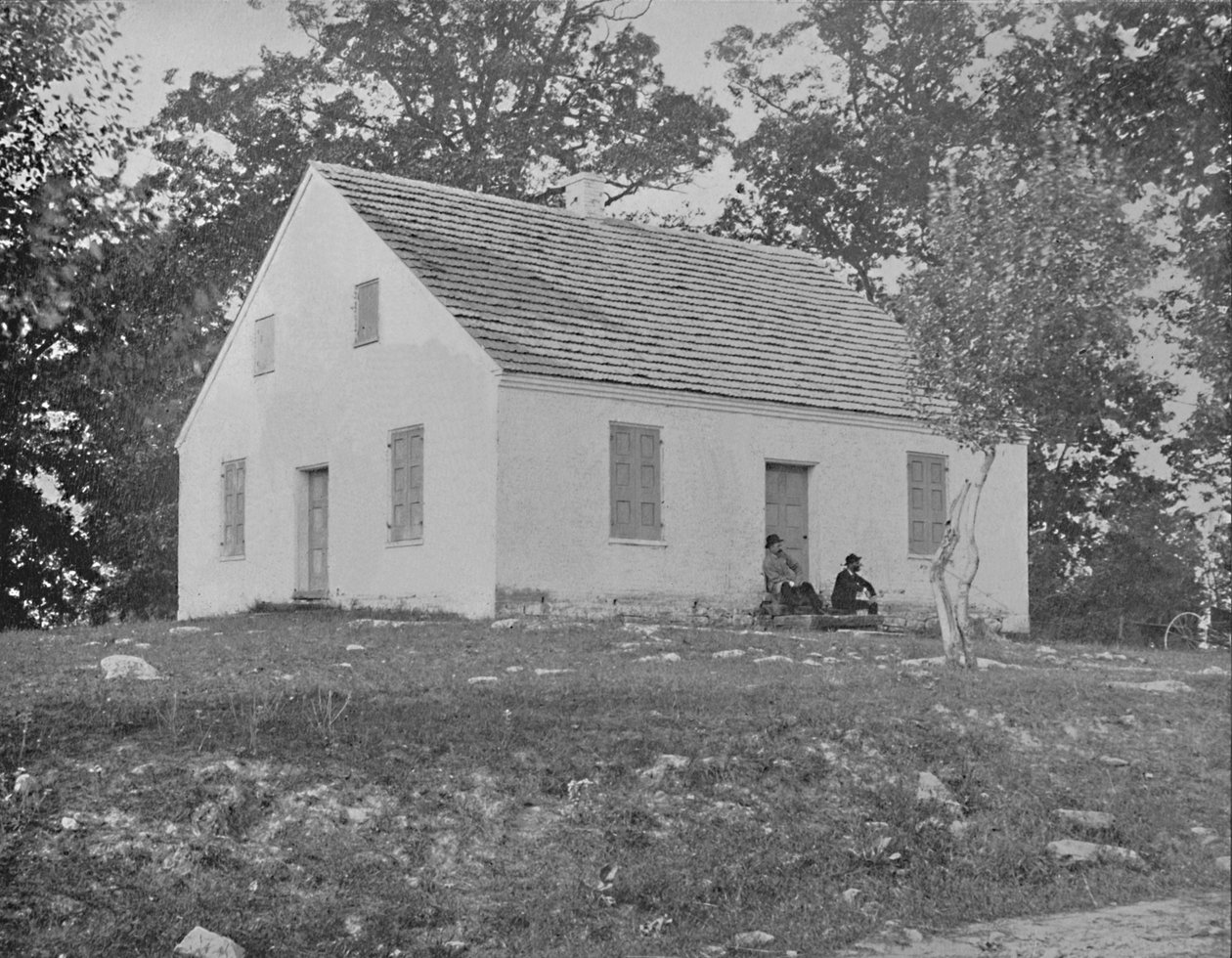 Old Dunkards Church, Antietam, Maryland, c1897. af Unbekannt