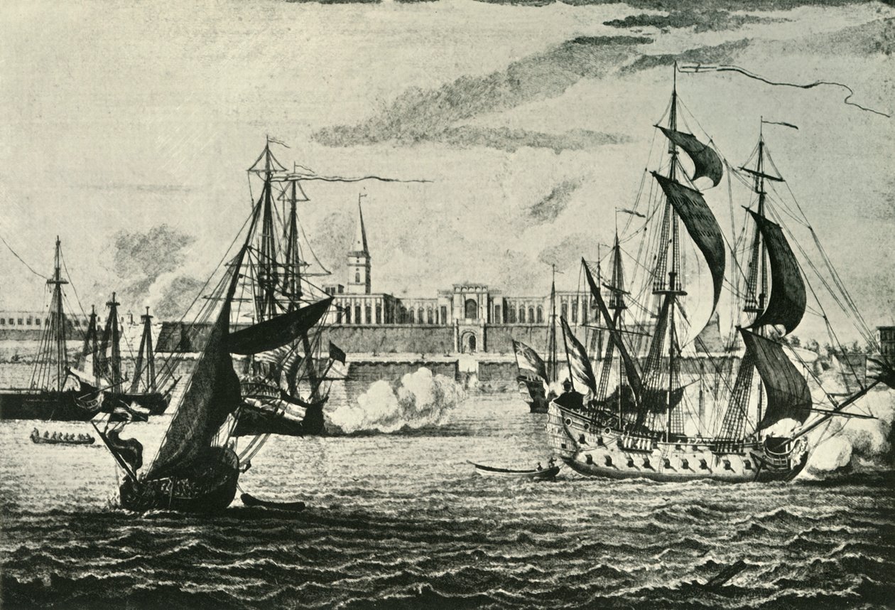 Old Fort William, fra floden 1736, 1925. af Unbekannt