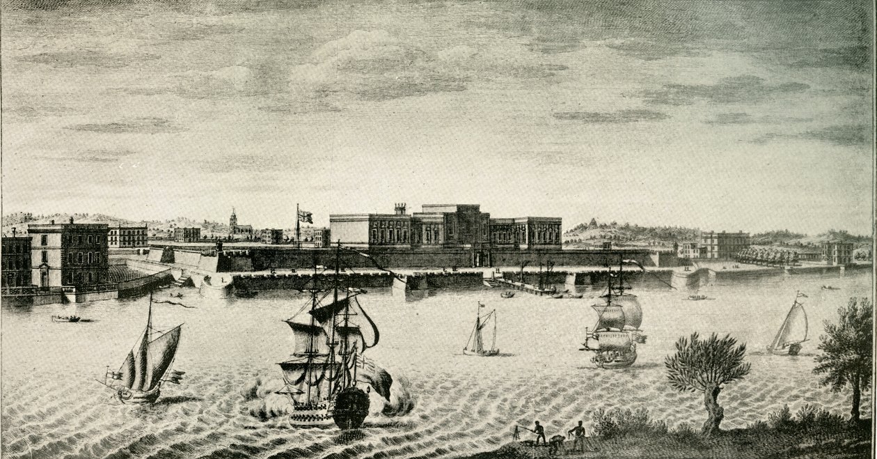 Old Fort William, fra floden, 1754, 1925. af Unbekannt