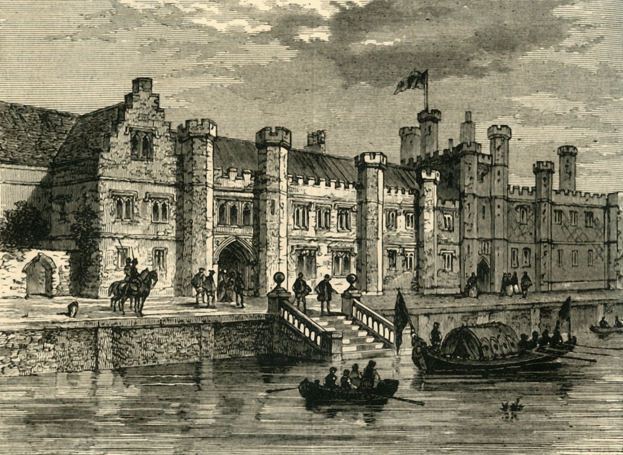 Old Palace of Greenwich, i 1630, c1878. af Unbekannt