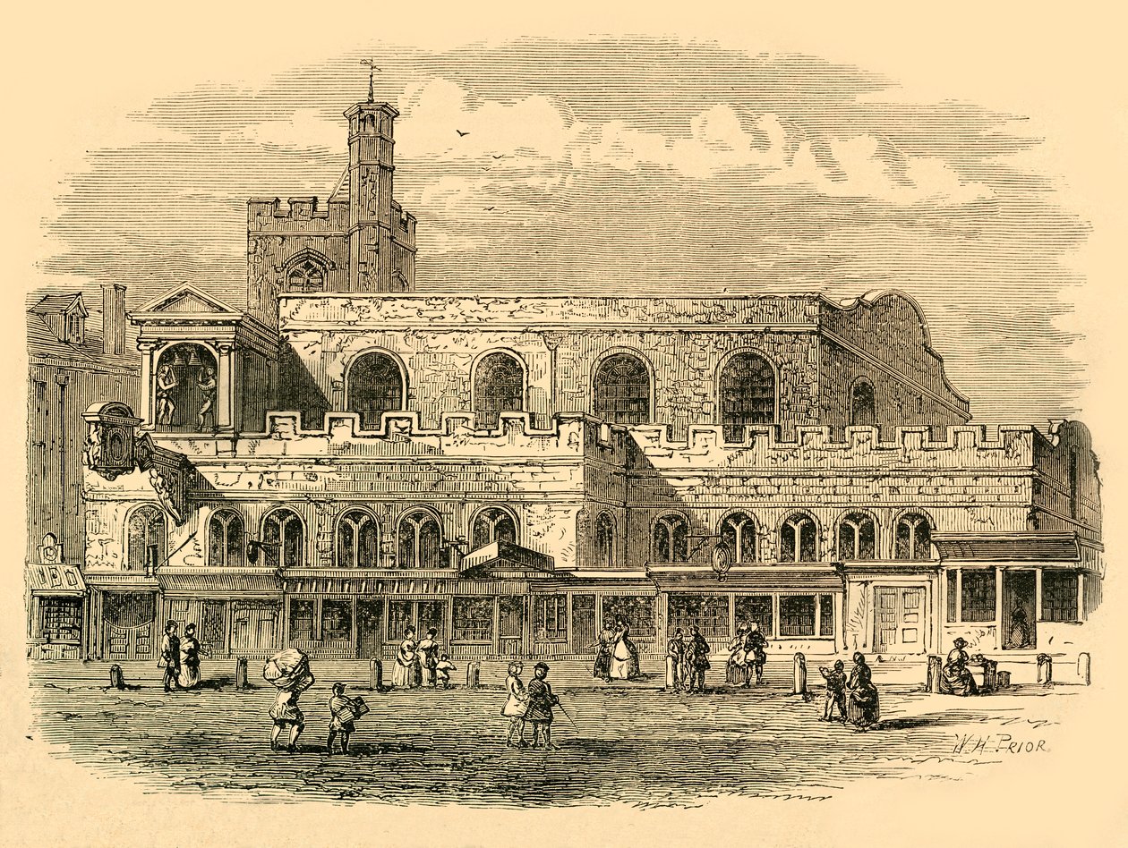 Gamle St. Dunstans Kirke, 1814, 1897. af Unbekannt