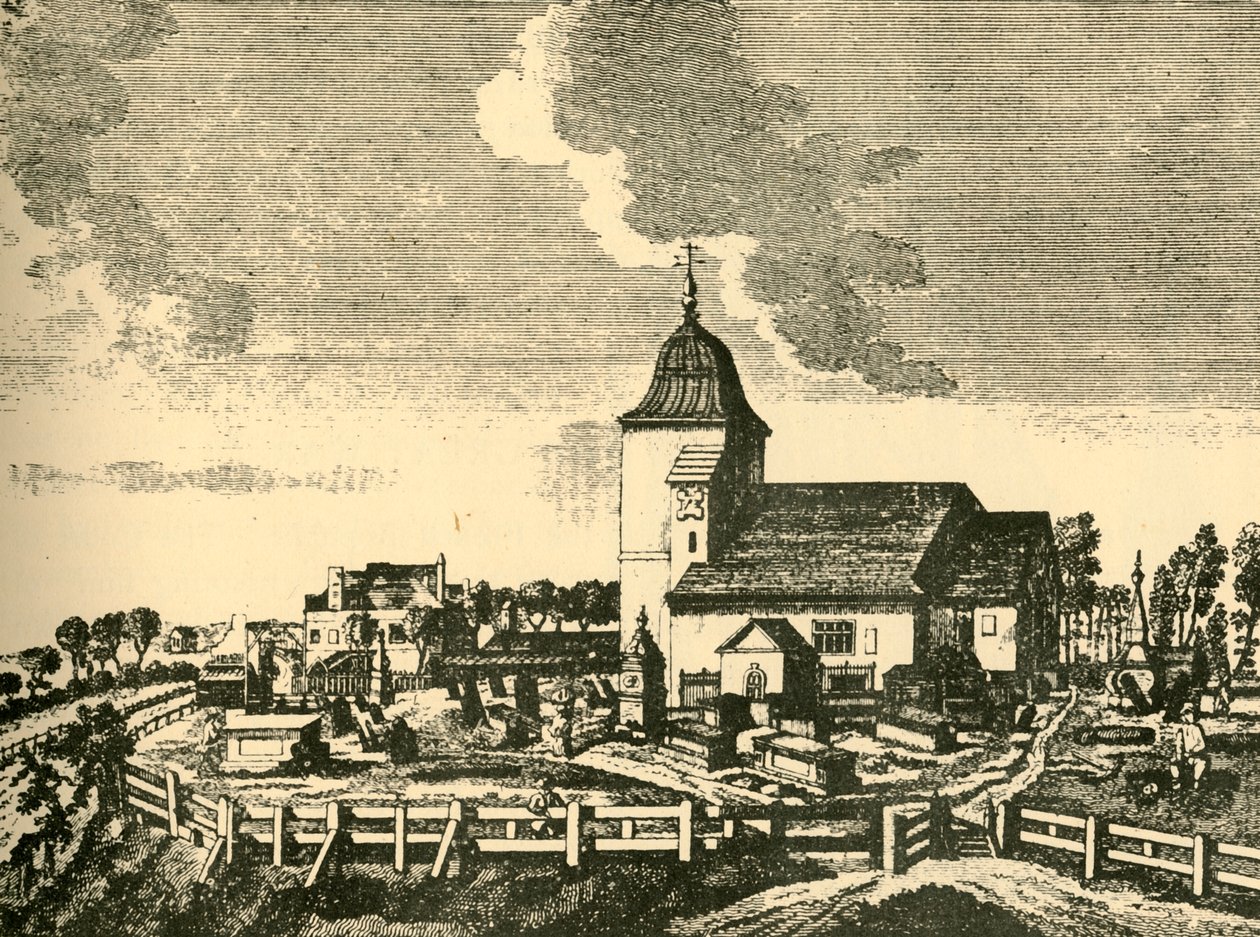 Gamle St. Pancras kirkegård, c1780, 1925. af Unbekannt