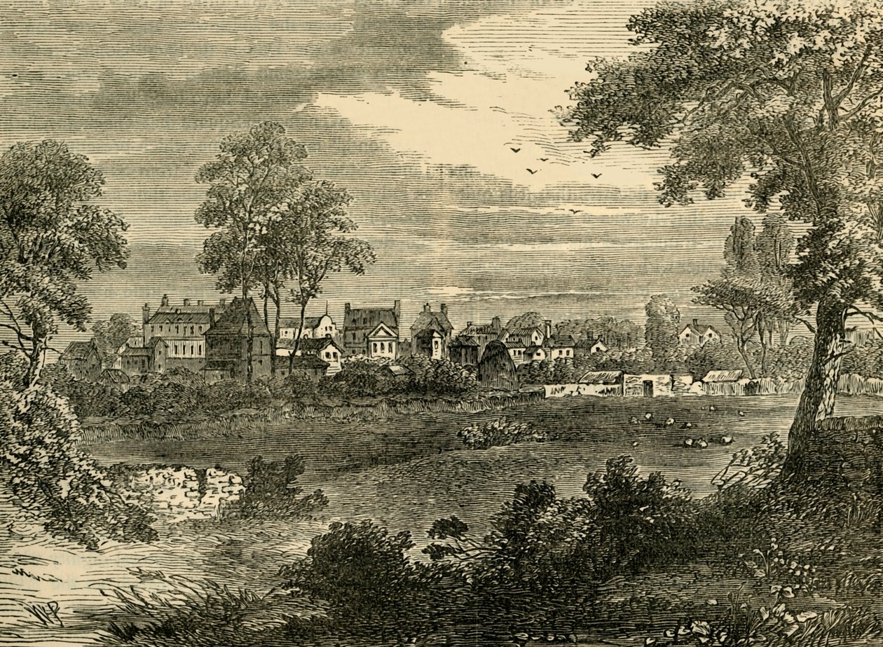 Old View of Kensington, omkring 1750, c1876. af Unbekannt