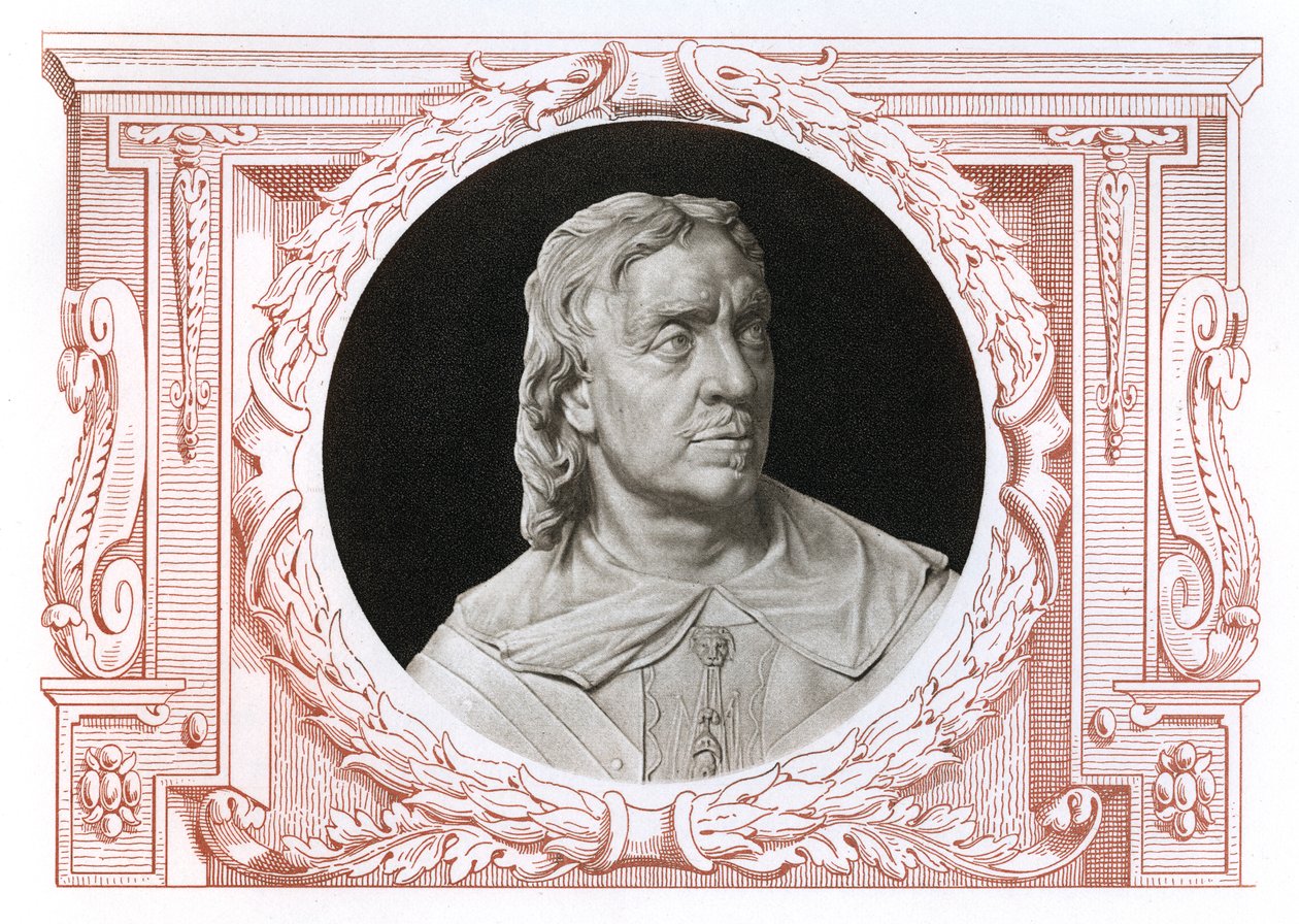 Oliver Cromwell, 1599-1658, engelsk militærleder og politiker, 1899 af Unbekannt