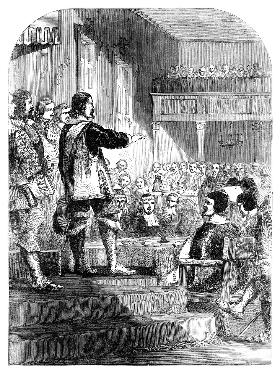 Oliver Cromwell 1599-1658 nægter at acceptere kronen, c1902 af Unbekannt