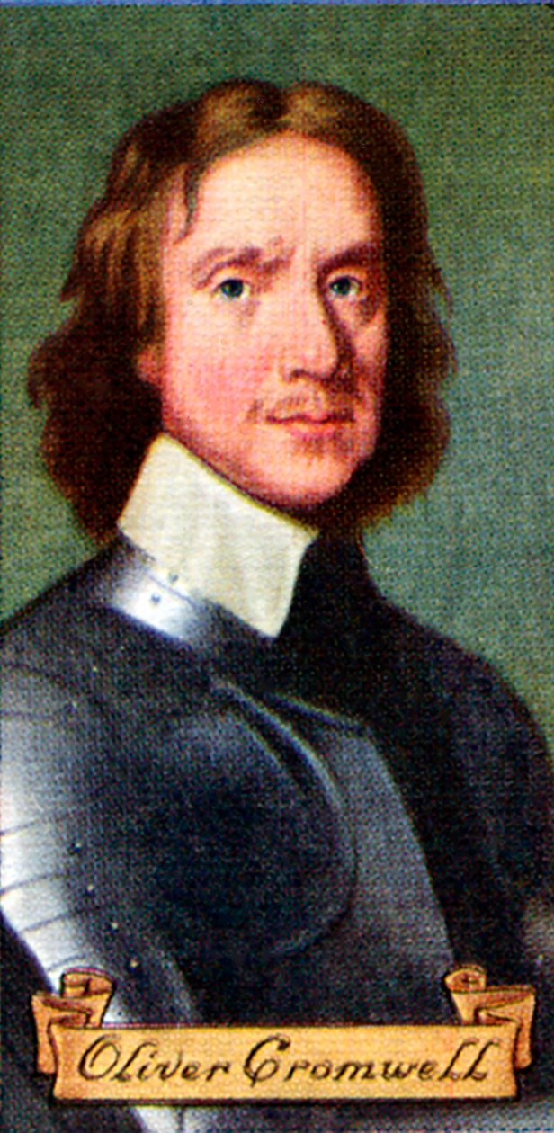 Oliver Cromwell, taget fra en serie af cigaretkort, 1935 af Unbekannt