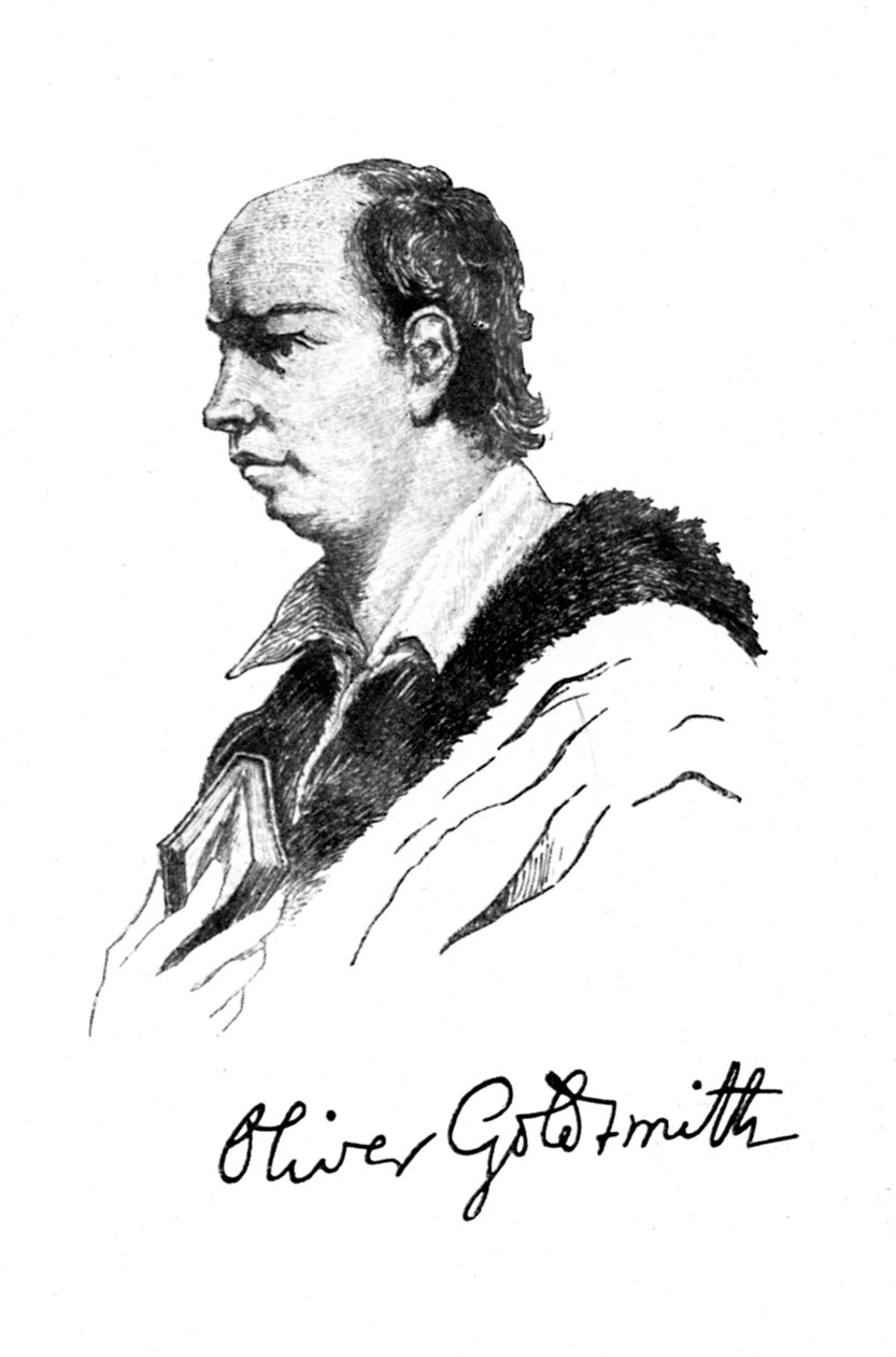 Oliver Goldsmith, irsk forfatter, digter og læge, 1912 af Unbekannt