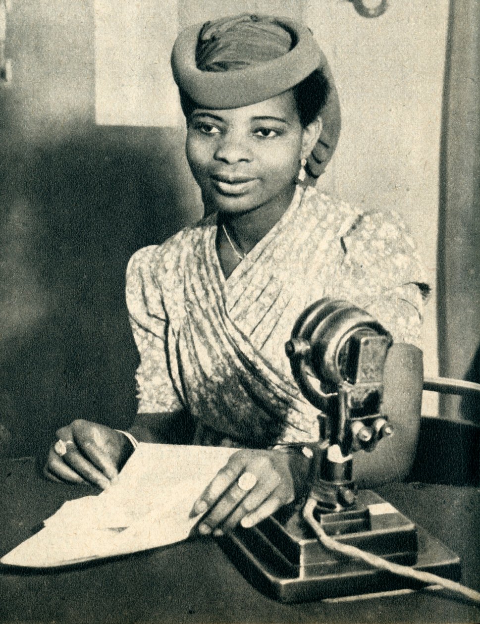 Omoba Adenrele Ademola, datter af Alake fra Abeokuta, Nigeria, kalder Vestafrika, 1942. af Unbekannt