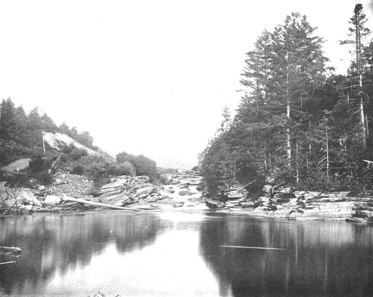 Ved Ammonoosuc-floden, White Mountains, New Hampshire, USA, c1900. af Unbekannt