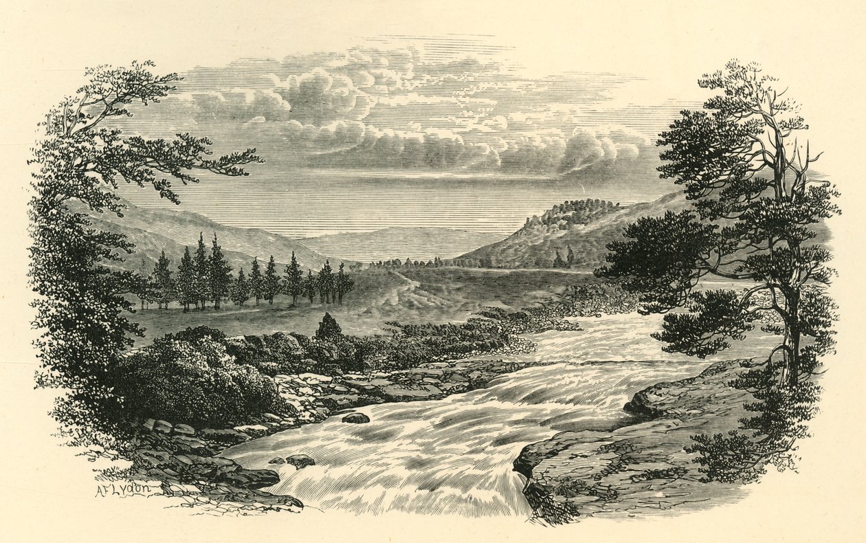 On the Dee, Skotland, c1890. af Unbekannt