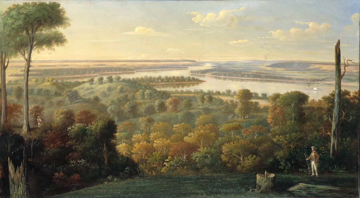 Ved Ohio-floden, ca. 1840. af Unbekannt