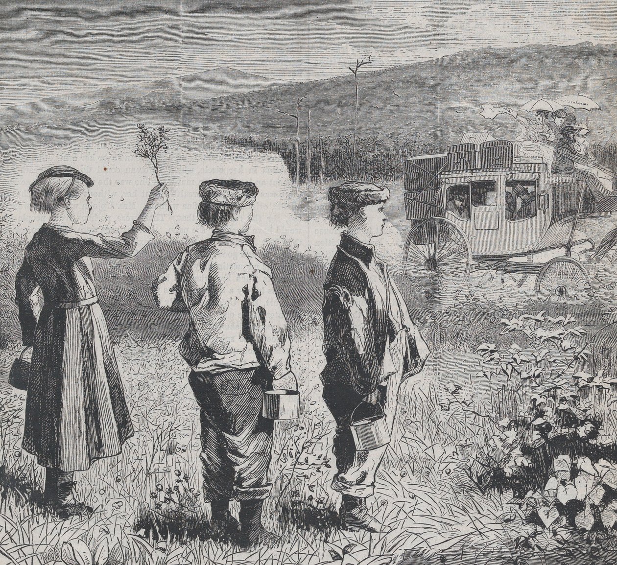 On the Road to Lake George Appletons Journal, Vol. I, 24. juli 1869. af Unbekannt