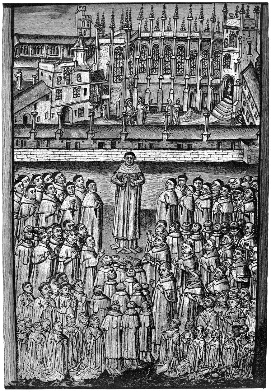 Et hundrede kontorister, New College, Oxford, c1453, 1892 af Unbekannt