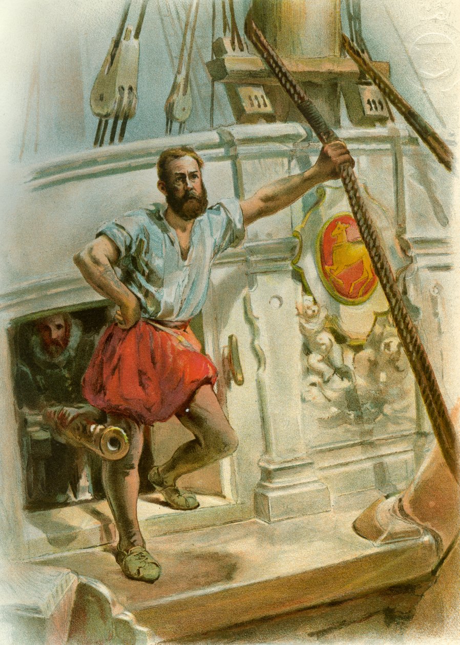 En af Drakes Men, 1588 c1890-c1893 af Unbekannt