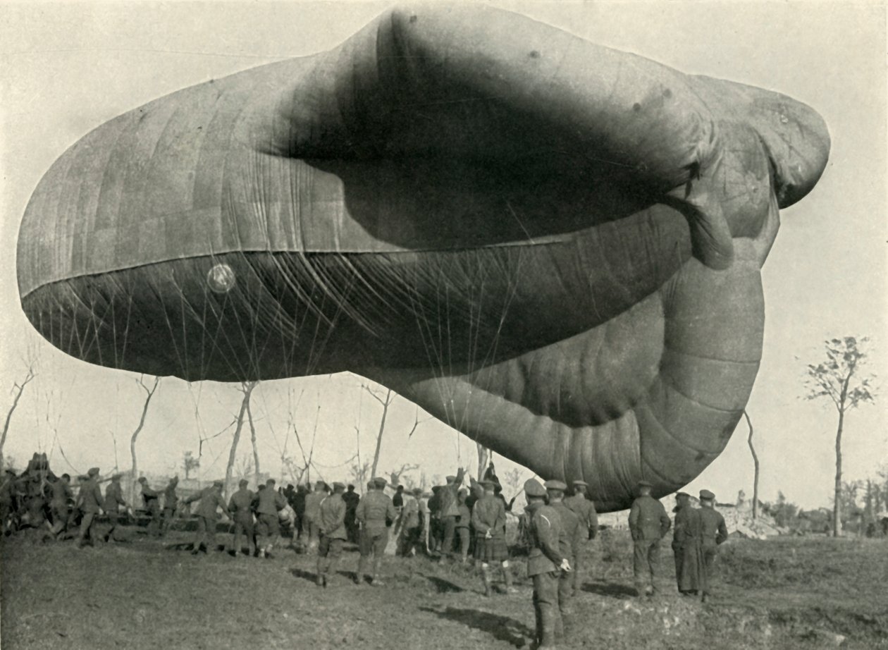En af vores observationsballoner, 1919. af Unbekannt
