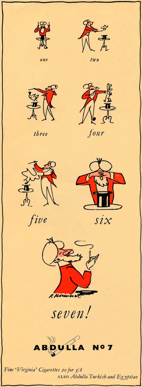 En, to, tre, fire, fem, seks, syv - Abdulla No7, 1947 af Unbekannt